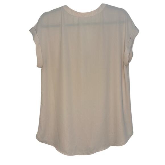 Philosophy Pink Blush V-Neck Blouse L EUC - Picture 5 of 7